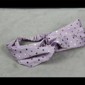 Accessories - Purple with Gold Stars Headband Accessories - Purple with Gold Stars Headband